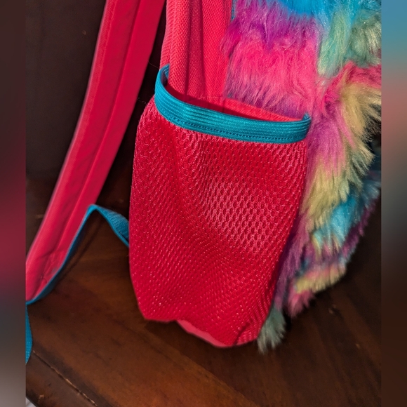 LLAMA Faux Fur Kids Backpack NWT - Picture 11 of 14